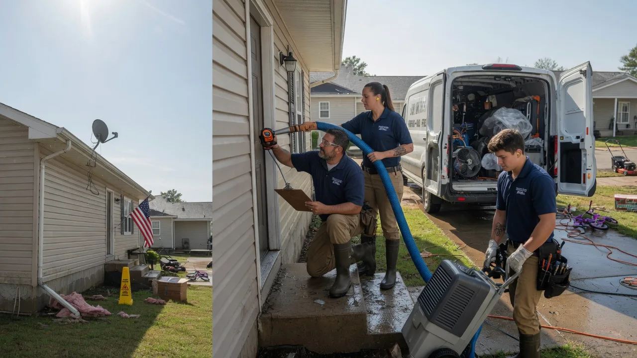 Ceiling Water Damage Restoration in Triumph, IL near me